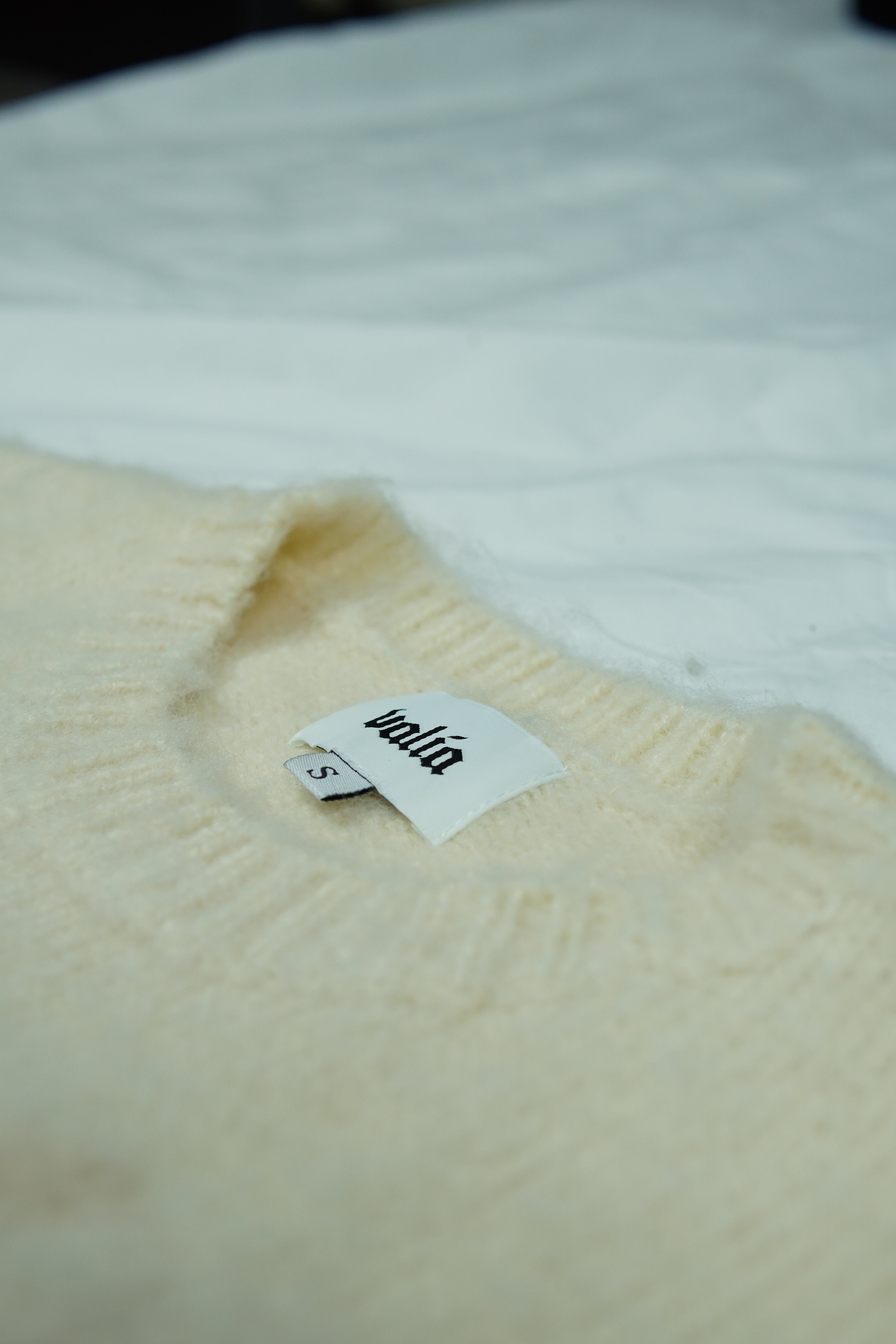 CREAM MOHAIR SWEATER