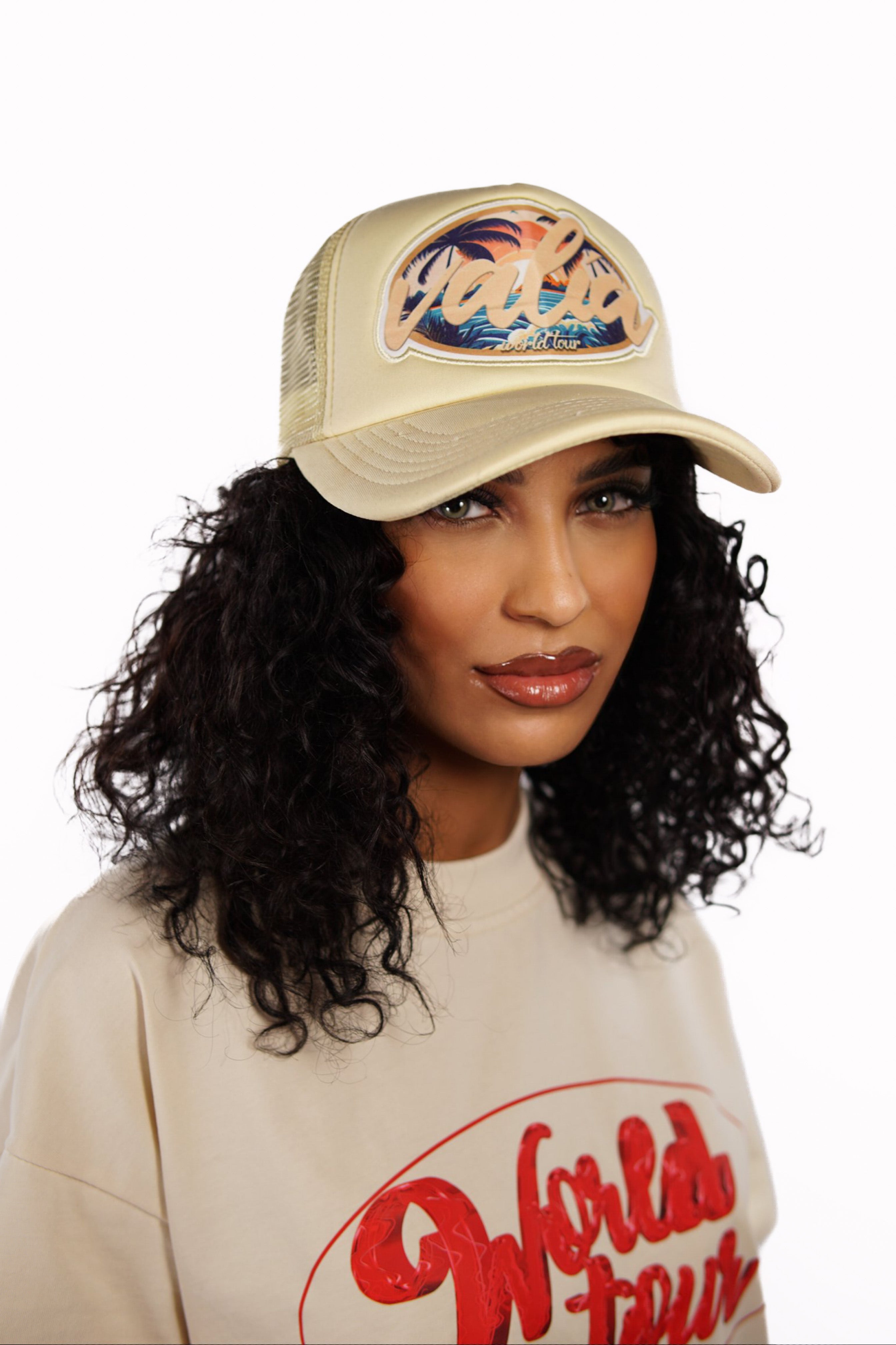 Sunset Cream trucker cap