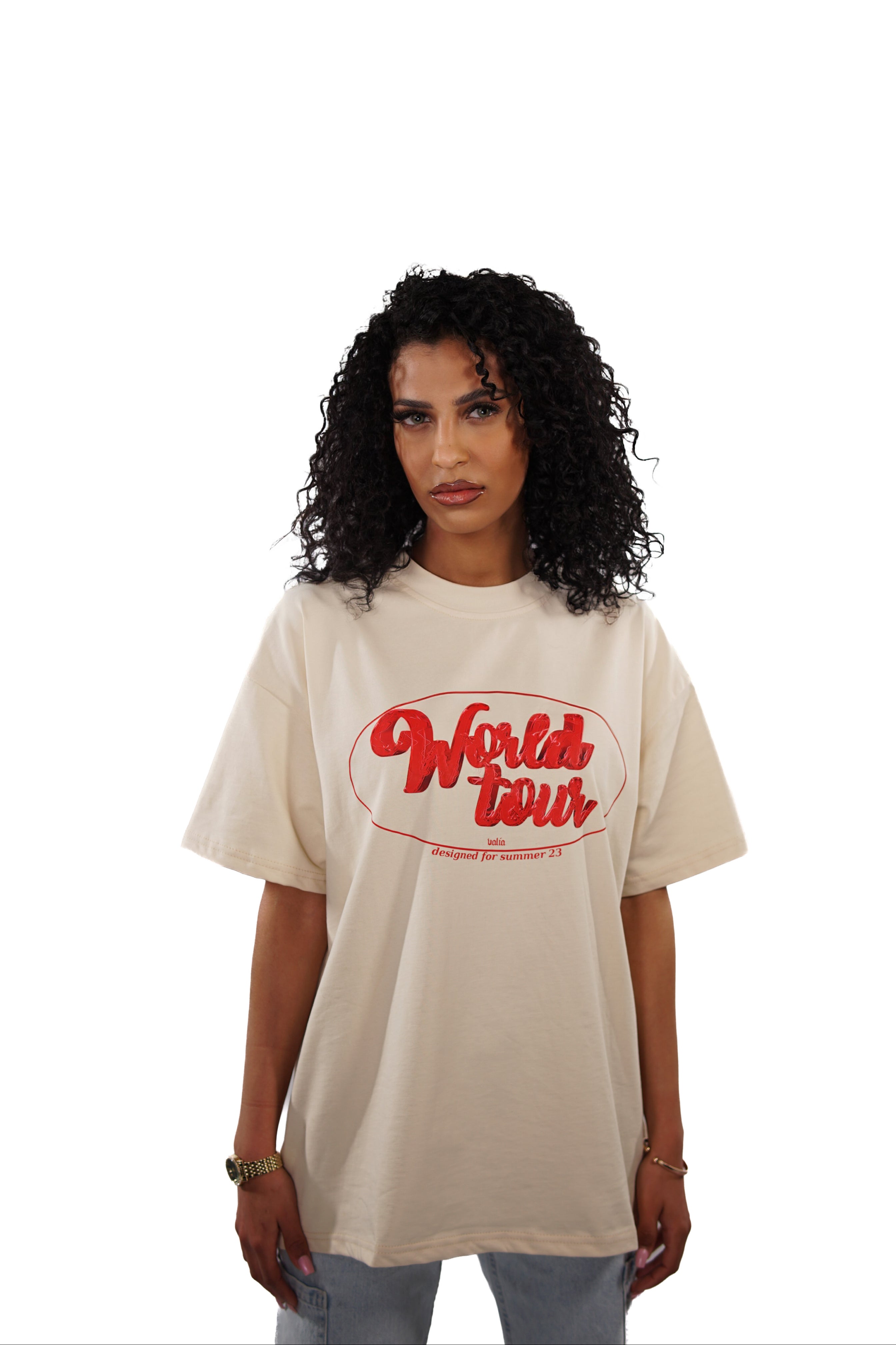 HEAVY TEE CREAM WORLD