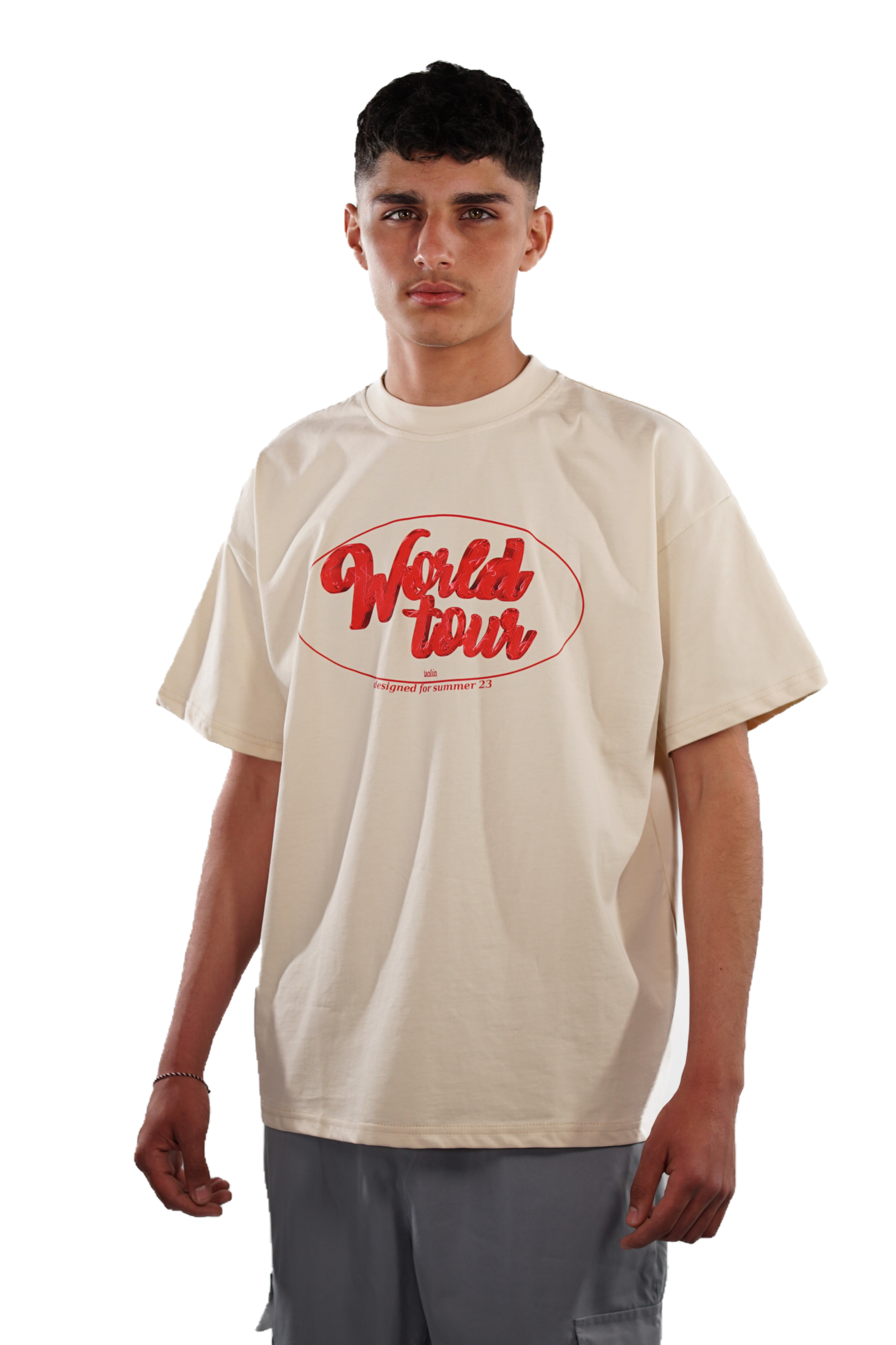 HEAVY TEE CREAM WORLD