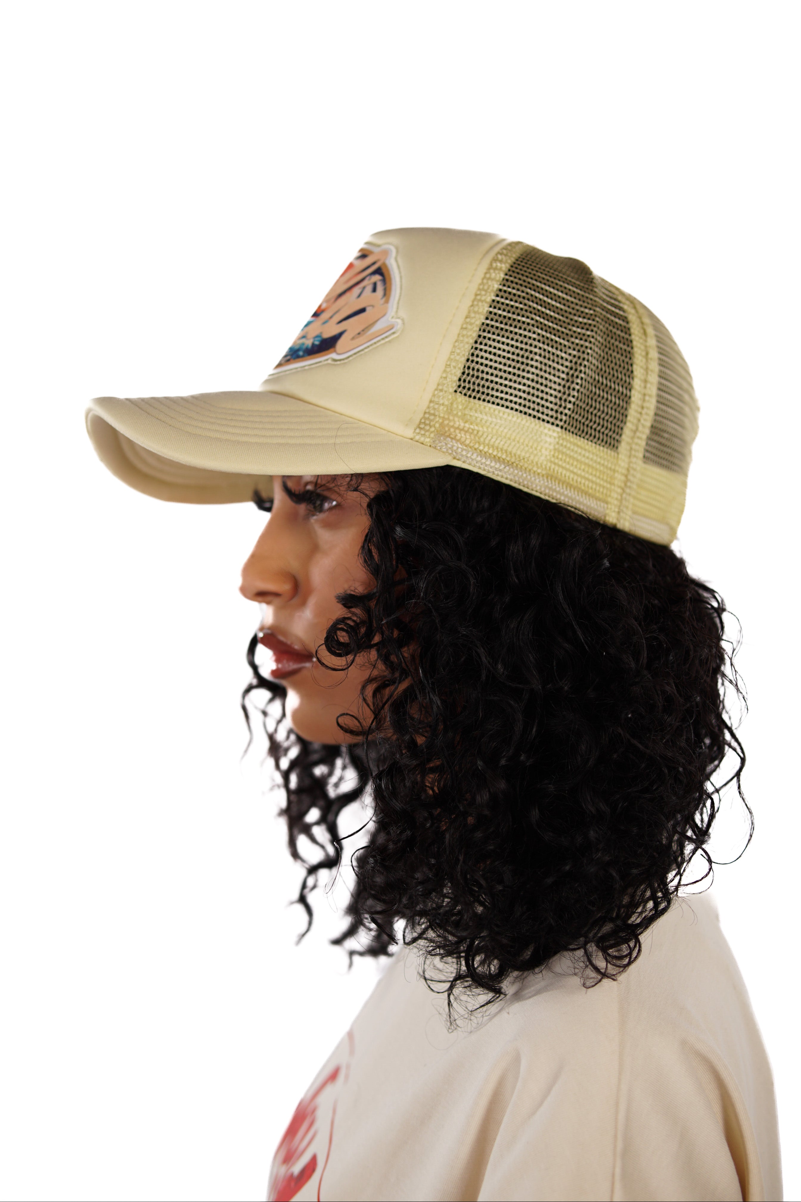 Sunset Cream trucker cap