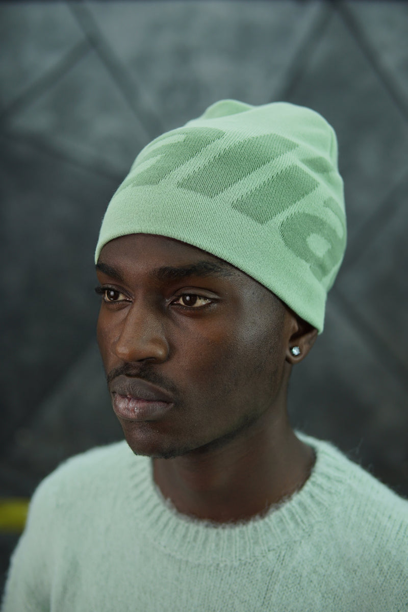 JACQUARD BEANIE MATCHA