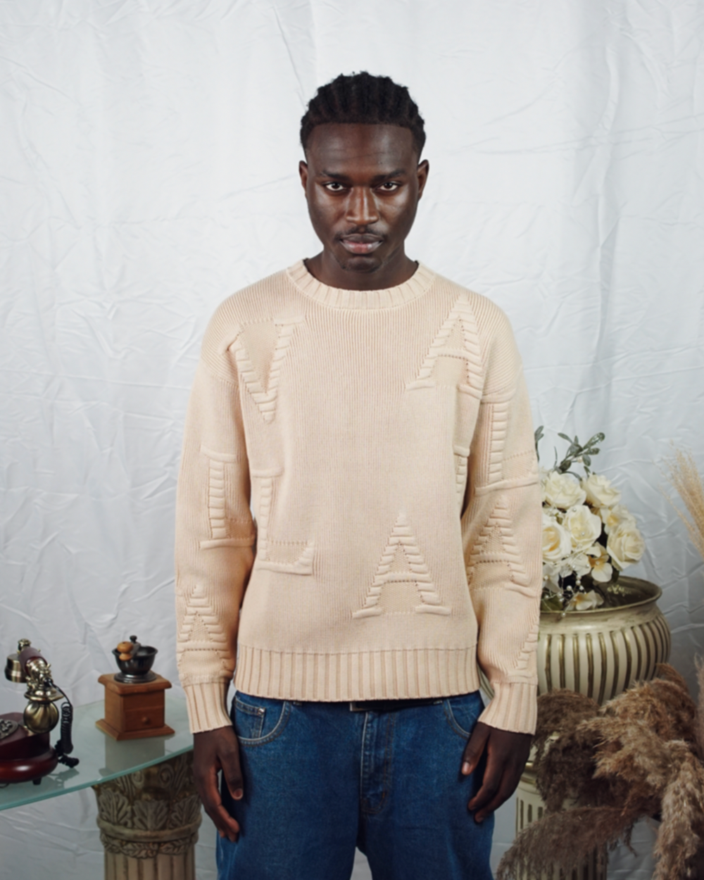 KNIT SWEATER LETTER
