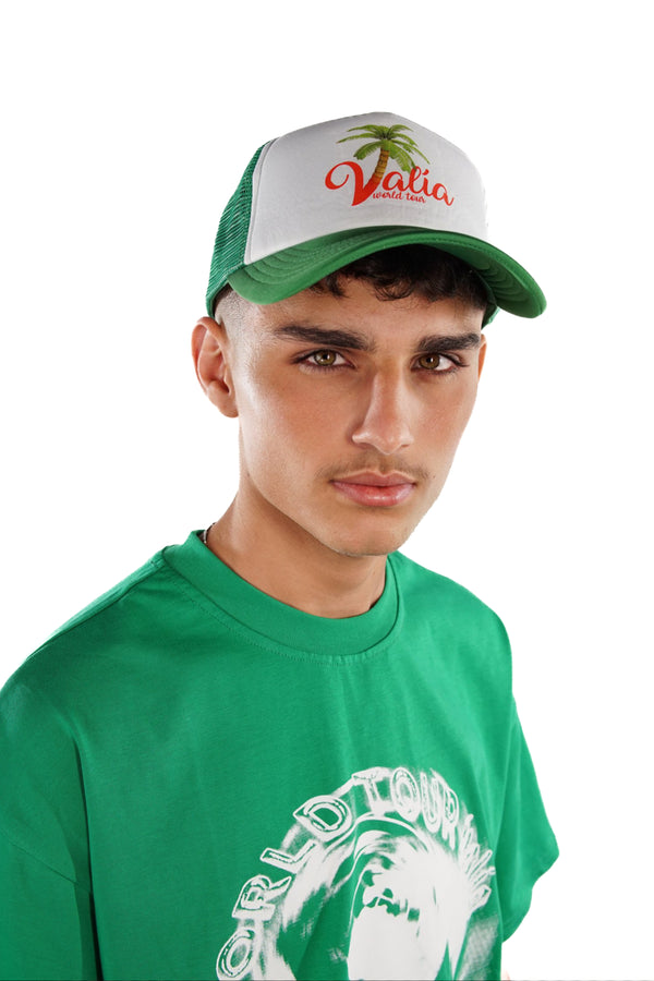 Summer green trucker cap