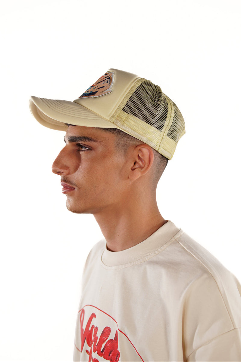 Sunset Cream trucker cap